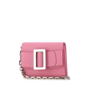 보위 BOYY HANDBAGS Handbag BUCKLETRAVELCASEEPSOM BUBGUM Pink