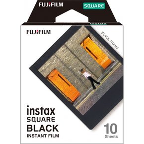 FUJIFILM 스퀘어 포맷 필름 instax SQUARE 블랙 프레임 10장입 INSTAX SQUARE BLACK FRAME WW 1