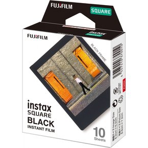 FUJIFILM 스퀘어 포맷 필름 instax SQUARE 블랙 프레임 10장입 INSTAX SQUARE BLACK FRAME WW 1
