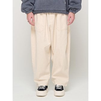 카고브로스 CB COTTON FATIGUE BANDING PANTS (IVORY)