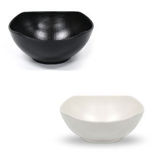오너클랜 멜라민 한식 대접 라면그릇 덮밥그릇 21.6cm 7호 블랙