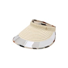 [24SS] [D-SUNCAP] 브라운 소재배색 썬캡 DLHE4B305W3