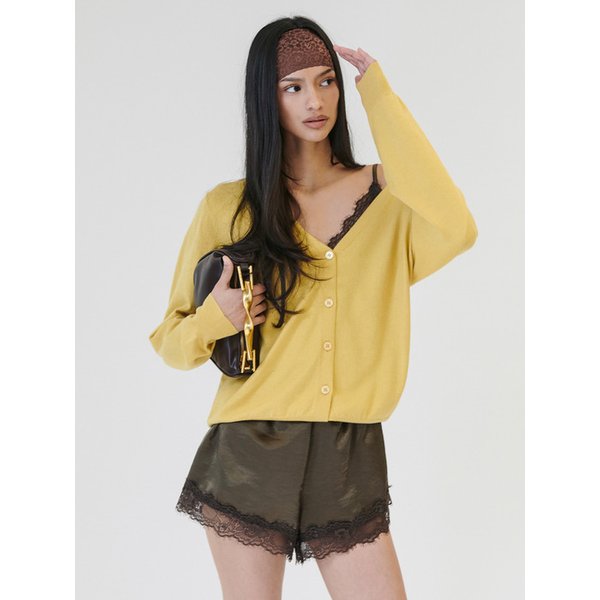 Cashmere V-neck Cardigan - 4 color