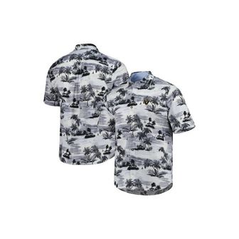 이스퀘어 4533986 Tommy Bahama Mens Black Vanderbilt Commodores Tropical Horizons Button-Up Shirt