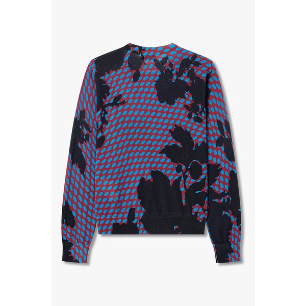 플라워 도트 패턴 풀오버 3216130002000