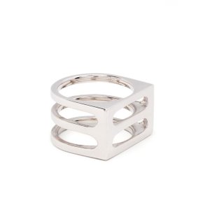 톰 우드 Ring Jewellery Tom Wood SILVER R10109NA01 CAGE RING SILVE