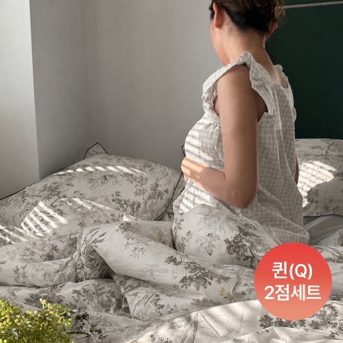 에버우드 그레이 퀸(Q) 2점세트 여성 모델