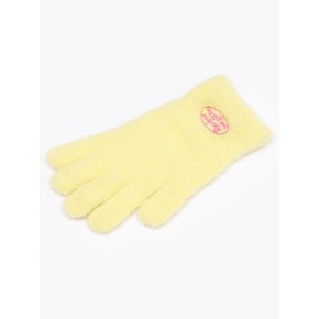 FLUFFY LOGO 장갑 YELLOW
