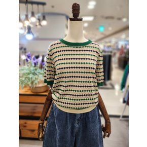 노원점 스테파니 마름모 스트라이프 니트 A26SW6203