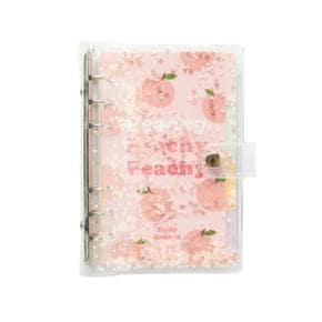 peachy PVC 스팽글 6공 다이어리커버 (A6)