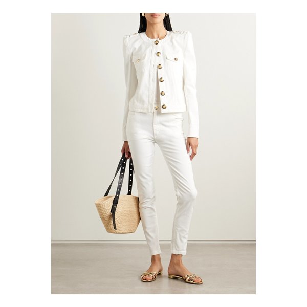 하이라이즈 스키니 진 오프 화이트 46376663162844091