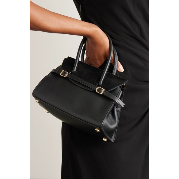 심카이 리버 스웨이드 트림 가죽 토트백 46376663162899735