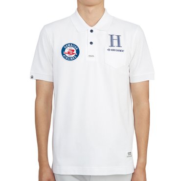 혼가먼트 골프웨어 남성 반팔티셔츠 HCM 2A AP85 WHITE