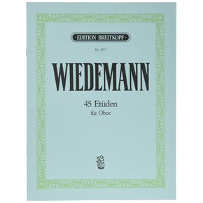 비데만 : 오보에를 위한 45개의 연습곡 (오보에 교칙책) 브라이트콥프 출판
