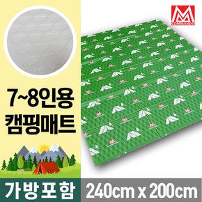 240x200 코만도 마운틴 양면코팅 캠핑매트+가방포함