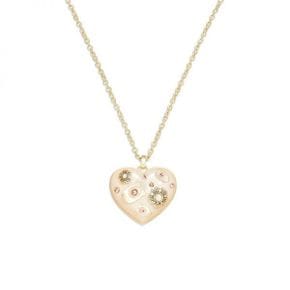 4150045 COACH Resin Heart Long Pendant Necklace 71000854