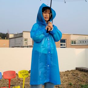 아웃도어 비옷 우비 파랑색 우비 레인코트 아동용 TWKL YULMIN