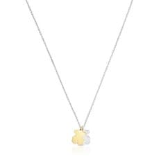 Short Two-Tone Necklace with Sweet Dolls/ 스윗돌 투톤 목걸이/ 1004251800