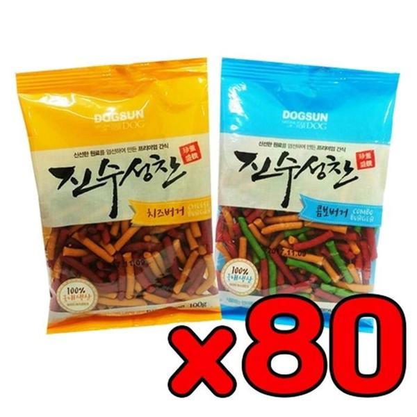 댕댕이 칭찬용 치즈맛 져키 80개 Z03101(1)