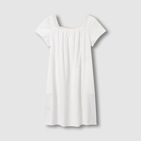 여 시어서커 셔링 반팔 파자마 원피스 J206203077001