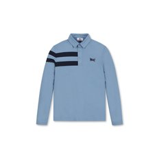 WAAC(왁골프)Men WAACKY Stripe Point Fleece LS Polo_WMTBW24703SBX