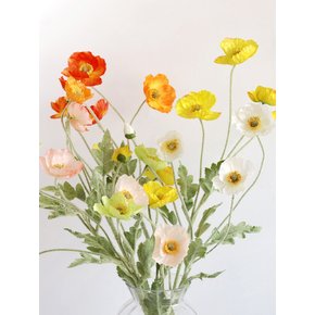 양귀비 조화 실크플라워 7color