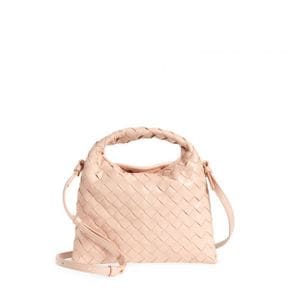 우먼 Bottega Veneta 미니 합 인트레치아토 레더 호보백 Lotus/ Brass 8165778 68406942