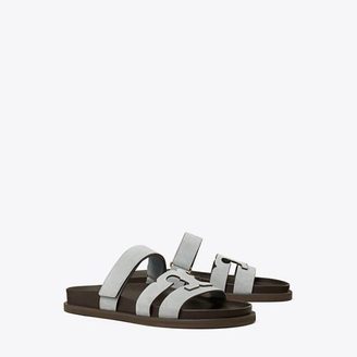 TORY BURCH [25SS]토리버치 이네스 스포츠 슬라이드 - 아리아 블루 / 코코아