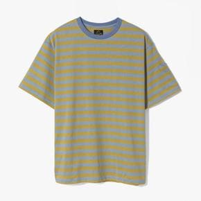 니들스 반팔티셔츠 S/S CREW NECK TEE (COTTON STRIPE JERSEY) YELLOW NDD1M60000A31