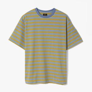 샌프란시스코마켓 니들스 반팔티셔츠 S/S CREW NECK TEE (COTTON STRIPE JERSEY) YELLOW NDD1M60000A31