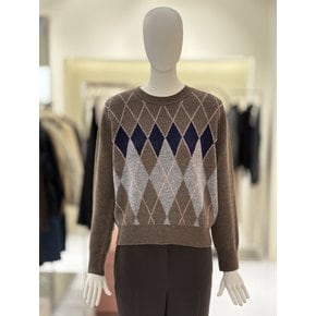 [부산점] [씨씨콜렉트] 라운드 아가일 패턴 니트 풀오버 (E254KSK131)