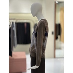 [부산점] [씨씨콜렉트] 라운드 아가일 패턴 니트 풀오버 (E254KSK131)