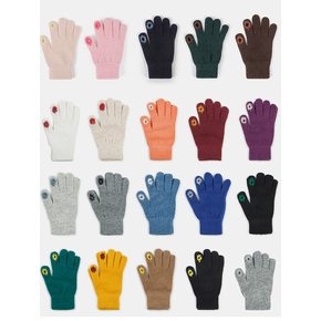 two hole touch finger gloves