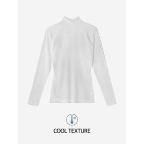 Cooling mock neck baselayer (white)