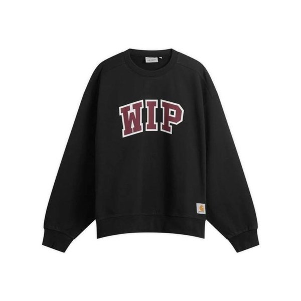26SS 칼하트 WIP 3 스웨트셔츠 I036157 8960 BLACK DOM