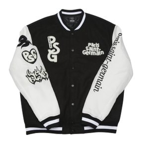 PSG  PSG PATCHWORK WAPPEN VARSITY JACKET PSG2402JP001UBK