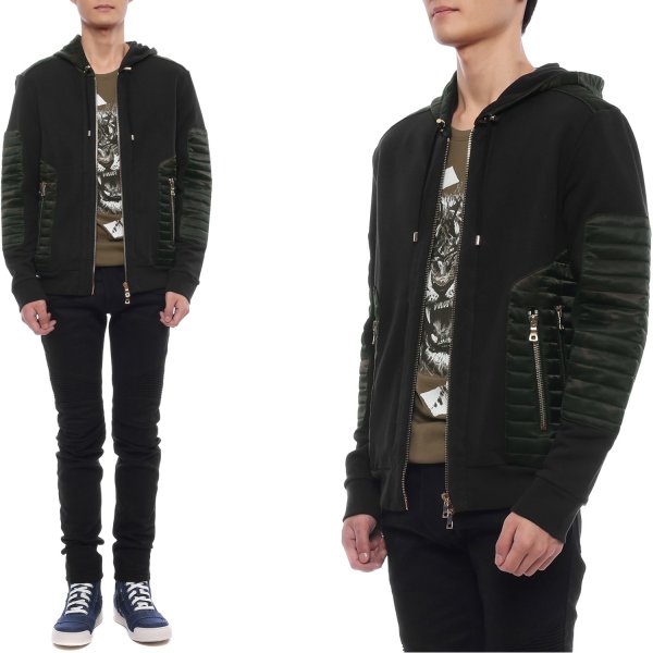 [부산점] 남성 바이커 밀리터리 프린트 후드집업 (W7H6135 J036 187)