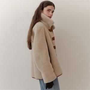 blank03 [블랭크03] wool shearing reversible half coat (beige)