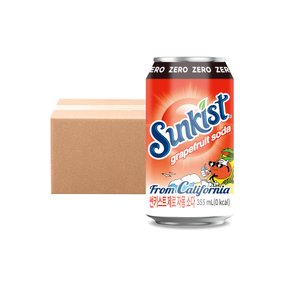 [G] 썬키스트 제로 자몽 소다 355ml 24캔