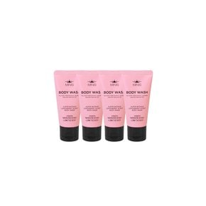 (4개)엘지 미니스 수퍼보타닉 레몬앤민트향 바디워시 50ml /미니 여행용