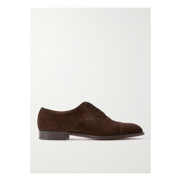 첼시 캡 토 버니시드 가죽 옥스포드 슈즈 브라운 46376663162968084
