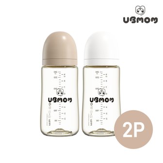 유비맘 NEW PPSU 노꼭지 젖병 280ml 1+1