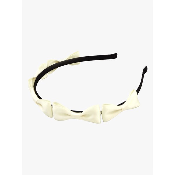 RIBBON BUNDLE HAIRBAND_IVORY