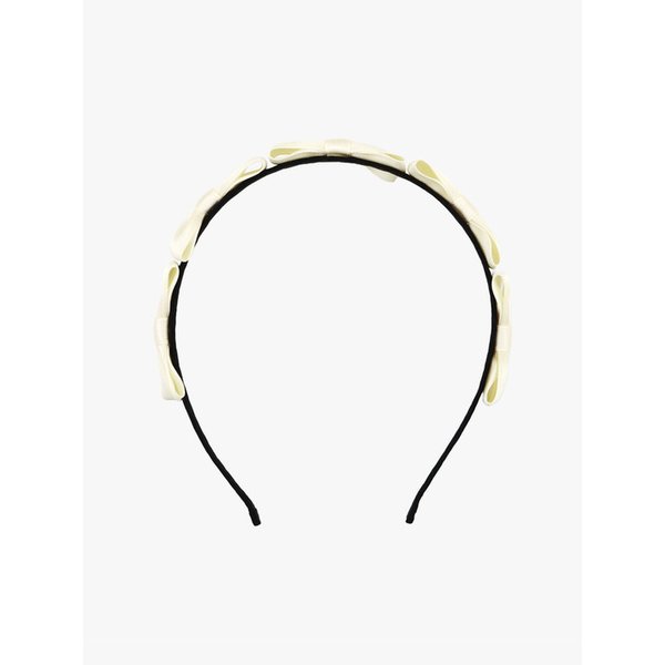 RIBBON BUNDLE HAIRBAND_IVORY