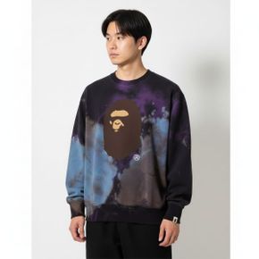 타이다이 에이프 헤드 릴드 핏 크루넥 스웨트셔츠(M) BLACK 270310