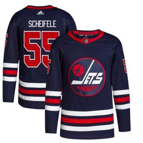 맨즈 아디다스 Mark Scheifele 네이비 Winnipeg Jets 얼터네이트 프라임그린 어센틱 플