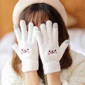 귀요미 스마트폰 터치 털장갑 겨울장갑