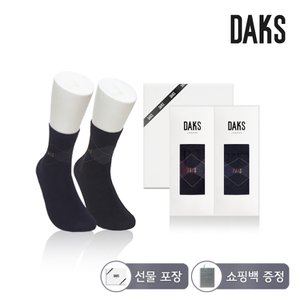 닥스 닥스양말 신사 면스판 단목 다이아 2족세트 DK24352