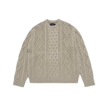 아크메드라비 LOW GAUGE CABLE KNIT 오버사이즈 케이블 니트