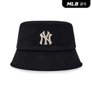 MLB [코리아공식] 코듀로이 버킷햇 드롭핏 NY (Black)